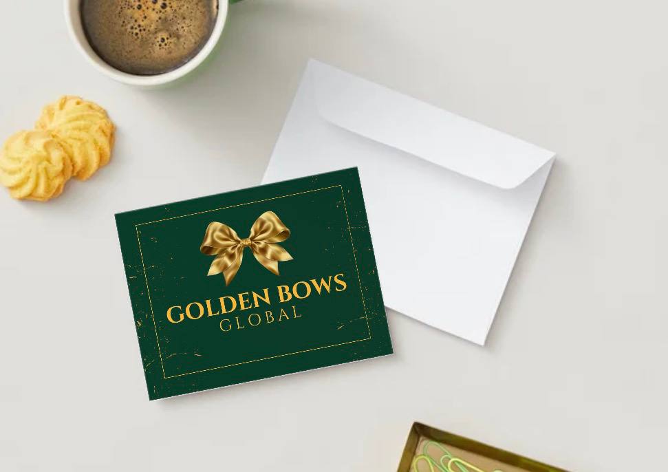 Golden Bows Postcard Service
